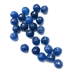 Gyöngy alkatrész- gyöngy ásvány jellegű 8mm sötétkék min.20db/csomag