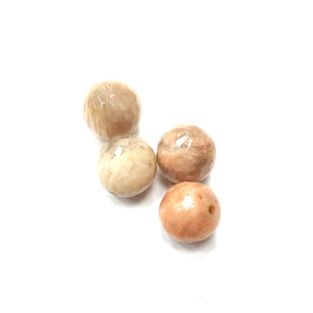 Gyöngy alkatrész- gyöngy ásvány jellegű csiszolt 10mm púder 4db/csomag