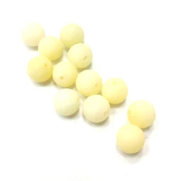 Gyöngy alkatrész- gyöngy matt 8mm vaj min.10db/csomag