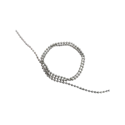 Gyöngy alkatrész- lánc, golyós 1mm, ezüst, méterre