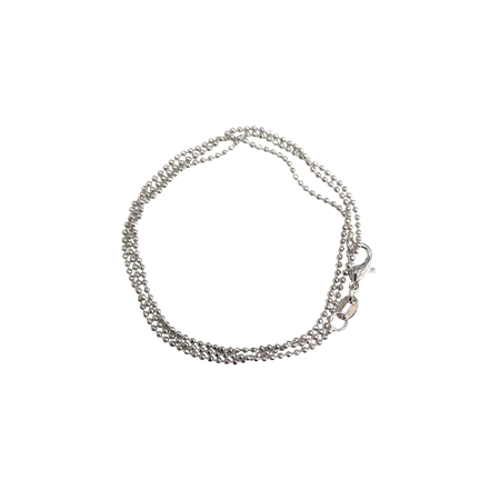 Gyöngy alkatrész- nyakláncalap, golyós, nikkelmentes, 45cm