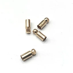 Gyöngy alkatrész- végzáró kupak 4mm rosegold 4db/csomag