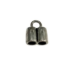 Gyöngy alkatrész- végzáró kupak, dupla, darabra 2x5mm