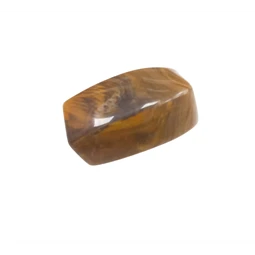 Gyöngy, műanyag gyöngy hasáb 15x30mm barna 1db