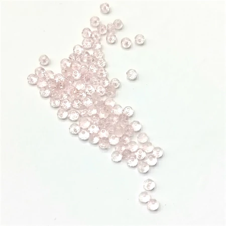 Gyöngy üveg csiszolt fánk 3x2mm rózsaszín min.80db