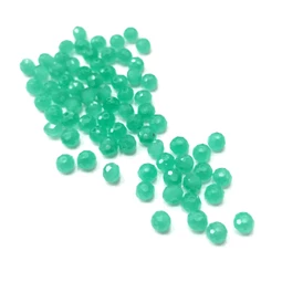 Gyöngy üveg csiszolt fánk 4x3mm menta min.60db
