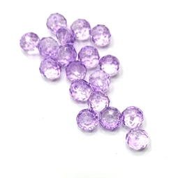 Gyöngy üveg csiszolt fánk 8x6mm lila min.15db