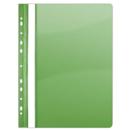 Gyorsfűző A/4 DONAU PVC, lefűzhető, 10db/csomag, zöld