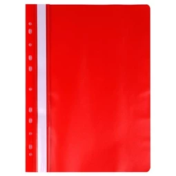 Gyorsfűző PVC, lefűzhető VICTORIA piros, 20db/csomag