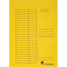 Gyorsfűző karton VICTORIA 5db/cs sárga