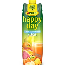 Gyümölcslé, 100%, 1l, RAUCH  Happy day multivitamin mild