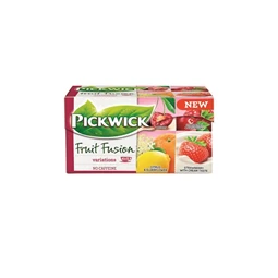Gyümölcstea, 20x2 g, PICKWICK, eper-tejszín, citrus-bodza, mágikus meggy, áfonya-málna.