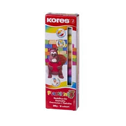 Gyurma 10db-os színes KORES Plastilina 200gr