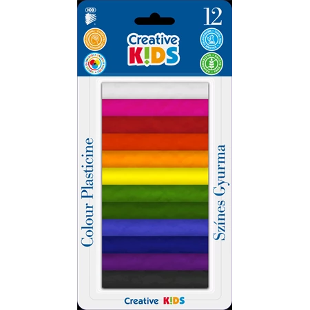 Gyurma 12db-os színes ICO CREATIVE KIDS 165gr