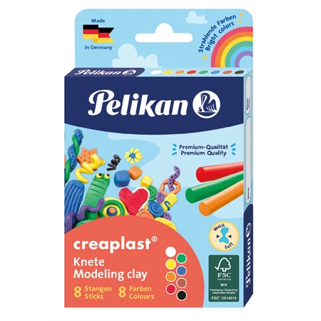 Gyurma 8db-os színes PELIKAN 160 gramm