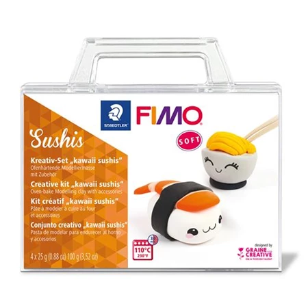 Gyurma készle süthető FIMO Soft Creative 4x25 gr sushi