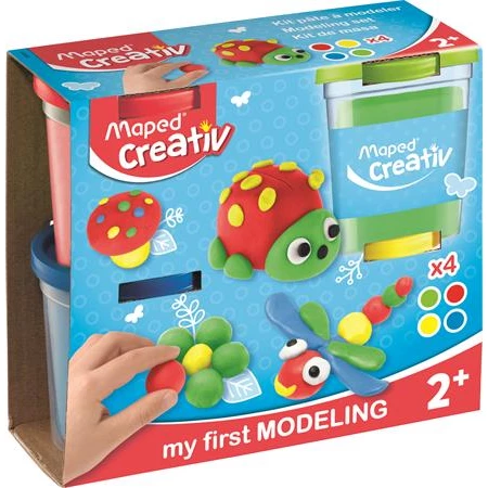 Készségfejlesztő MAPED Gyurma készlet 4x120g MAPED CREATIV vegyes színek