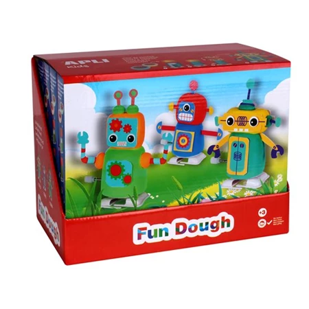 Gyurma készlet APLI Fun Dough sétáló robotok