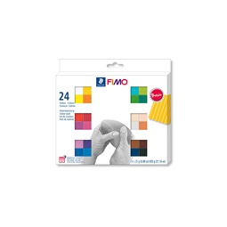 Gyurma süthető FIMO készlet Soft Basic Pack 24x25 g, vegyes színek