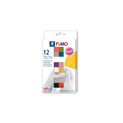 Gyurma süthető FIMO készlet Soft Fashion Pack 12x25 g, vegyes színek