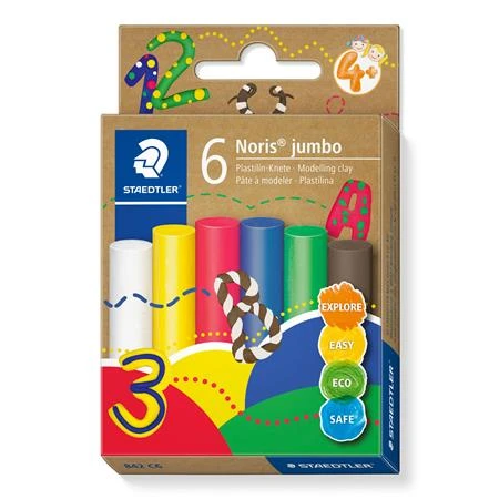 Gyurma levegőn száradó modellező 6db-os színes készlet STAEDTLER "Noris® jumbo 842"