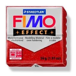 Gyurma süthető FIMO Effect 56 g, csillámos piros