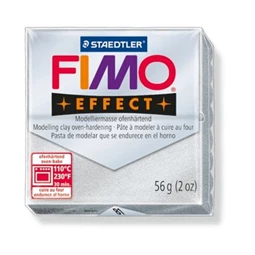 Gyurma süthető FIMO Effect 56 g, metál ezüst