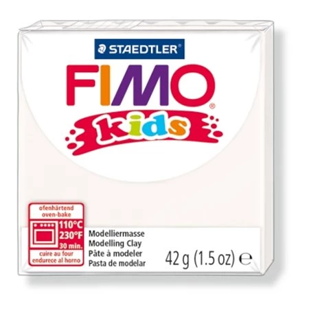Gyurma süthető FIMO Kids 42 g, fehér