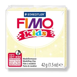 Gyurma süthető FIMO Kids 42 g, gyöngyház sárga
