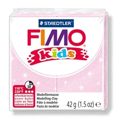 Gyurma süthető FIMO Kids 42 g, gyöngyház világos rózsaszín