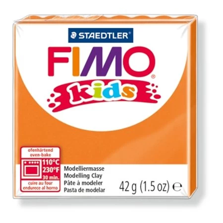 Gyurma süthető FIMO Kids 42 g, narancssárga
