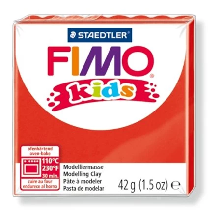 Gyurma süthető FIMO Kids 42 g, piros