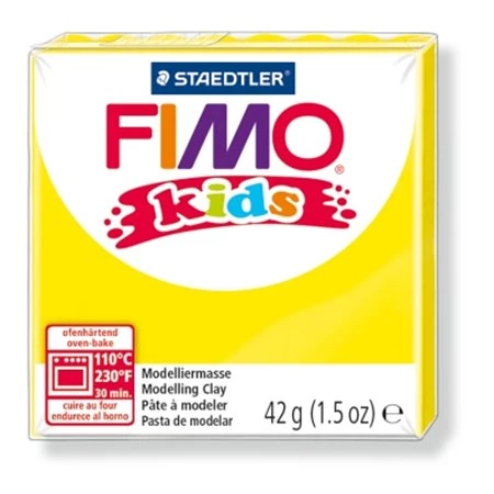 Gyurma süthető FIMO Kids 42 g, sárga
