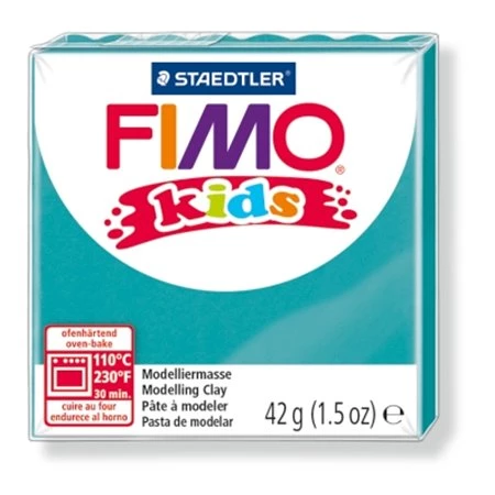 Gyurma süthető FIMO Kids 42 g, türkiz