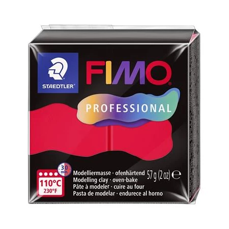 Gyurma süthető FIMO Professional 57gr, piros