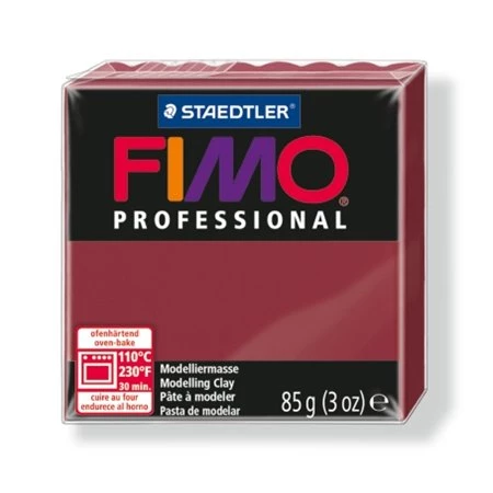 Gyurma süthető FIMO Professional 85g, bordó