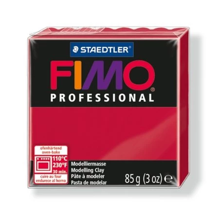 Gyurma süthető FIMO Professional 85g, kármin piros