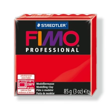 Gyurma süthető FIMO Professional 85g, piros