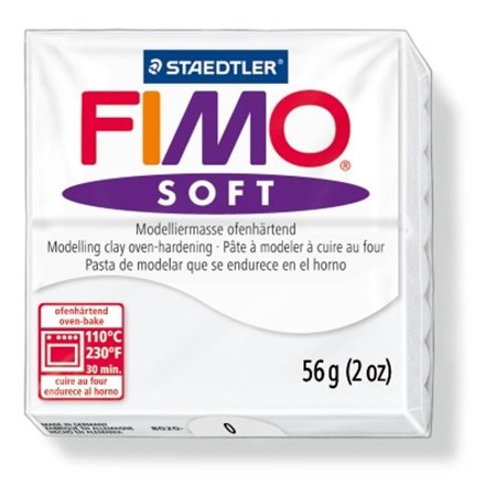 Gyurma süthető FIMO Soft 56 g, fehér