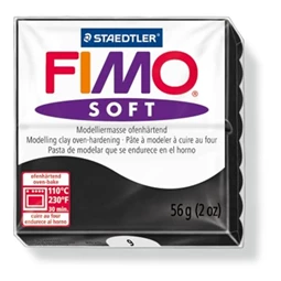 Gyurma süthető FIMO Soft 56 g, fekete