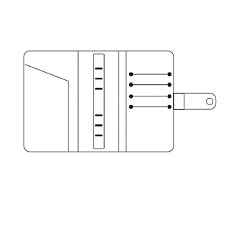 Gyűrűs kalendárium Real 2/160 Gyűrűs, fényes műbőr bordó színű, 135x195mm