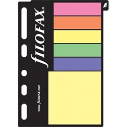 Gyűrűs kalendárium betétlap FILOFAX S öntapadós jelölőcimke, színes
