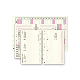 Gyűrűs kalendárium betétlap SATURNUS S311 heti naptárcsomag, chamois, 72 lap/csomag, lapméret 78 x 129 mm