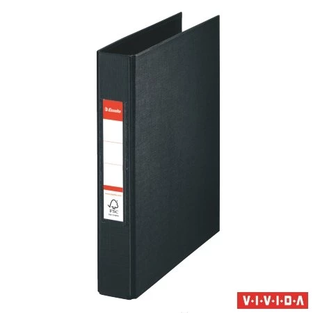Gyűrűskönyv A/5 ESSELTE Standard Vivida 2 gyűrű, 42 mm, PP/PP, fekete