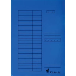Hajtogatós dosszié A/4 Victoria, kék, karton, 5db/cs