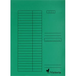 Hajtogatós dosszié A/4 Victoria, zöld, karton, 5db/cs