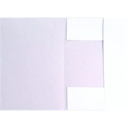 Hajtogatós dosszié A/4 fehér, karton