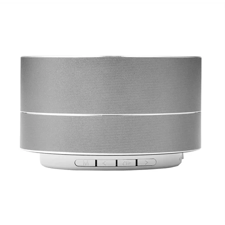 Hangszóró bluetooth fém 4 x 7 cm ezüst színű