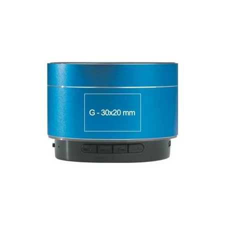 Hangszóró bluetooth fém 7 x 5 cm tölthető akkumlátorral kék
