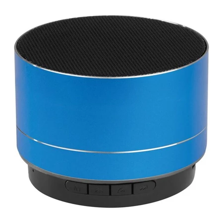 Hangszóró bluetooth fém 7 x 5 cm tölthető akkumlátorral kék